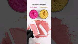 How to make Rosegoldsatisfying color powder mixing🎨 satisfying mixedcolors colormixing [upl. by Matti]