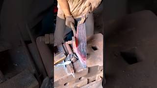 Trimming the blade of a woodcutterAmazing tools craftsman shorts [upl. by Hafirahs]