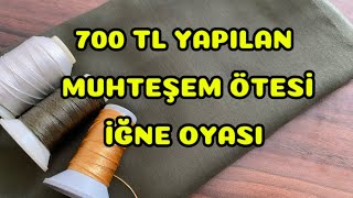 HAKİ YEŞİL YAZMAYA ÇOK BEĞENECEĞİNİZ ŞAHANE ÖTESİ İĞNE OYASI iğneoyası embroidery oya [upl. by Yeorgi]