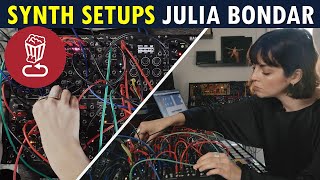 Synth Setup Tips 3  Julia Bondars Compact Techno EurorackMIDI Rig and Performance [upl. by Meredi]