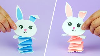 Come fare Coniglio di Carta  Lavoretti per Pasqua fai da te  DIY Paper craft [upl. by Garik]