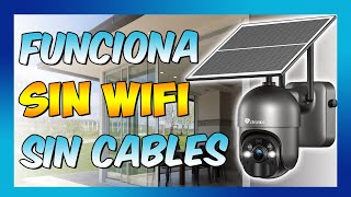 😱 360 ¡SIN CABLES y SIN WIFI Cámara de Seguridad donde quieras CTRONICS 2K [upl. by Yornoc]