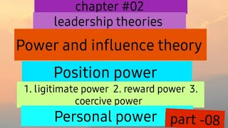 POWER AND INFLUENCE THEORY leadership theoriescruxofeducation [upl. by Rakel64]