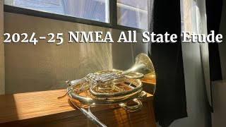 HORN 20242025 NMEA All State Middle School Etudes [upl. by Nyleuqcaj370]