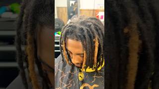 DREADS TO A CLEAN TAPER HAIRCUT clippercut barbershop barber bigchop dreadlocks sharphaircut [upl. by Ahsenhoj678]