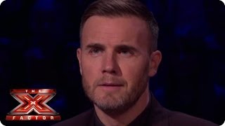 Can Sam Callahan have a career in music Gary Barlow speaks  Live Week 6  The Xtra Factor 2013 [upl. by Nnylak]