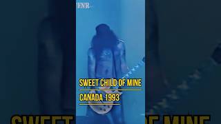 Sweet child of mine Live Canada 1993 slash gunsnroses axlrose [upl. by Rehotsirk73]