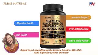 Prime Natural  Sea MossBlack Seed Oil  ad [upl. by Wester542]