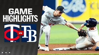 Twins vs Rays Game Highlights 9224  MLB Highlights [upl. by Elsbeth]