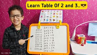 Learn Table of 2 and 3  Table of 2  Table of 3  3x13 Multiplication  2 ka pahada  3 ka pahada [upl. by Ahsitul]