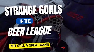 Beer League Hockey Highlights hockey icehockey goaliesaves [upl. by Gordan]