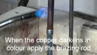 Brazing an aluminium to copper tube joint using Aluflo™ ZA1 [upl. by Odetta]