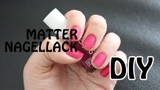 DIY Matter Nagellack  Lets Test [upl. by Thilde532]