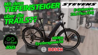 Stevens EUniverse 761 Plus FEQ  eMTB als Tiefeinsteiger [upl. by Oinolopa]