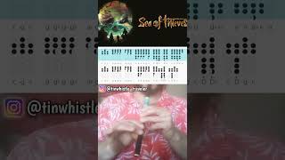 Bosun Bill  Sea of Thieves  Tin Whistle Tabs Tutorial [upl. by Elleivad]