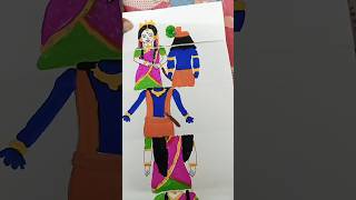 Sorboto Mongolo Radhe song in paper folding art part 2 radhakrishna shorts pleasesubscribe [upl. by Gabbi]