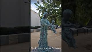 Black madonna of Vina California Outside the chapel Mary offers baby Jesus to the world [upl. by Adlemi440]