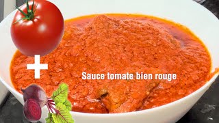 Mon secret pour réussir la sauce tomate bien rouge et délicieuse sans additif ni colorant [upl. by Akeber]