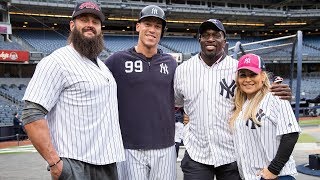 WWE Superstars meet the Yankees and Mets during WrestleMania Week [upl. by Lucretia]