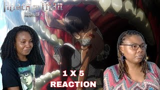 What do you mean 😭 Attack on Titan Season 1 Episode 5 REACTION [upl. by Rebeh731]