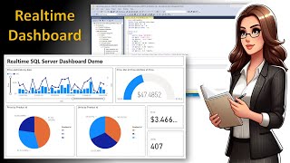 Power BI Complete Realtime Dashboard Demo using SQL Server Database from start to end [upl. by Tonnie535]