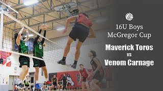 16U Boys McGregor Cup 2024  Maverick Toros vs Venom Carnage maverickvolleyball [upl. by Odlaw]