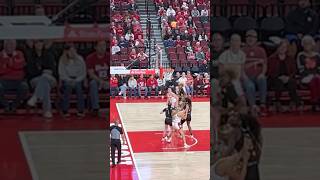 Alberte Rimdal Three Point Shot Allison Weidner Assist Nebraska Husker Women’s Basketball 11924 [upl. by Bedell]