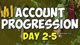 OSRS Account Progression  Day 2  5  Teaks [upl. by Eugenides]