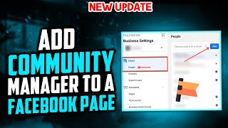 How To Add Community Manager To A Facebook Page  Full Guide [upl. by Saxena]