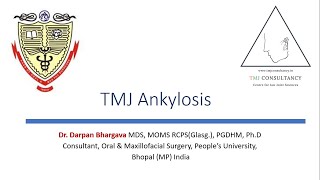 Temporomandibular Joint TMJ Ankylosis [upl. by Bellda]