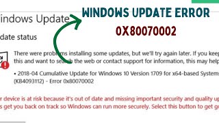 How to Fix Windows Update Error 0x80070002 on Windows 11 [upl. by Crim732]