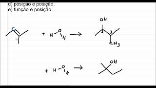 Reação de adição de água Hidratação e isomeria [upl. by Akemor]