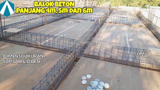 Balok beton panjang 4m 5m dan 6m [upl. by Charleen]