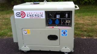 Groupe électrogene diesel 7kva insonorisé monophasé [upl. by Shaylah371]