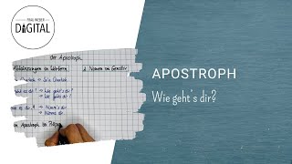 Der Apostroph  so wird er genutzt inkl Arbeitsblatt [upl. by Salguod923]