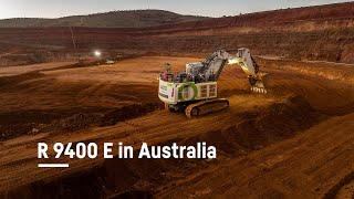 Australias first electric excavator The R 9400 E with Fortescue  Liebherr [upl. by Etac]