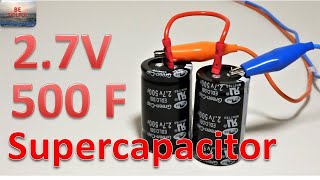 WHAT IS SUPERCAPACITOR ULTRACAPACITOR  DIY Project Idea  Electronic Experiment  Capacitance Test [upl. by Nehcterg]