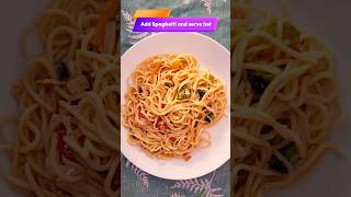 Easy 10 mins Vegetable spaghetti food yummy cooking special easyrecipe [upl. by Jacie823]