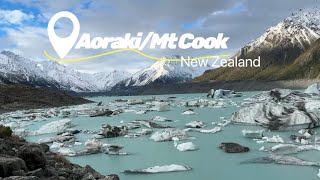 2024 Aoraki  Mount Cook New Zealand’s tallest mountain Mountain views The Hooker Valley track [upl. by Eelrefinnej]