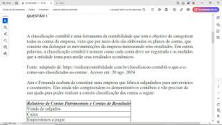 ATIVIDADE 1  PGER  CONTABILIDADE EMPRESARIAL  542024 [upl. by Nelrsa]