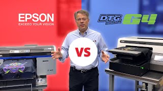 The DTG G4 vs Epson SureColor F2100  Comparing DTG Printers [upl. by Eniksre]