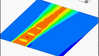 Axisymmetric Underexpanded Jet Tomo PIV Zslices [upl. by Wagshul715]