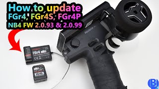 Tutorial How to update Flysky FGr4 FGr4S FGr4P receiver Flysky Noble NB4 FW 2093 2099 [upl. by Saks]