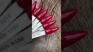 Czerwone Pudry Tytanowe Manicure Tytanowy NSN New Style of Nails paznokcie nails nailstyle fun [upl. by Schweitzer712]