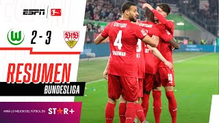 ¡AJUSTADO TRIUNFO DE LOS ROJOS PARA SEGUIR SUMANDO DE A TRES  Wolfsburgo 23 Stuttgart  RESUMEN [upl. by Eleumas794]