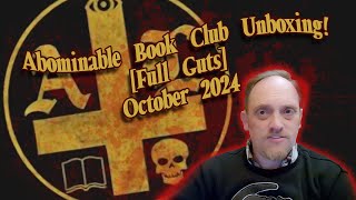 Abominable Book Club Unboxing Oct 24 FULL GUTS Horror Subscription Box [upl. by Nahij379]