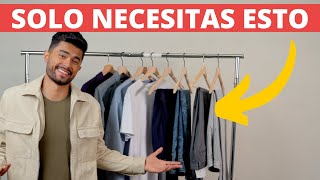 Los ÚNICO 10 Artículos De Ropa Que Un Hombre Necesita Más De 30 Atuendos [upl. by Oidacra]