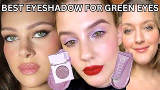 BEST EYESHADOW COLORS FOR GREEN EYES [upl. by Strauss547]