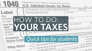 How to do your Taxes Tips for Students [upl. by Iroak127]