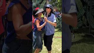 Everyone dancing away at Satchmo Summerfest 2023 listening to Tuba Skinny at the Nola Jazz Museum [upl. by Berke]